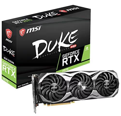 MSI GeForce RTX 2070 DUKE 8GB GDDR6 Silver / Black image
