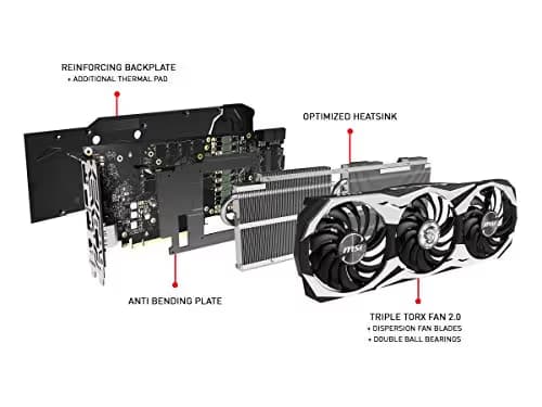 MSI GeForce RTX 2070 DUKE 8GB GDDR6 Silver / Black image
