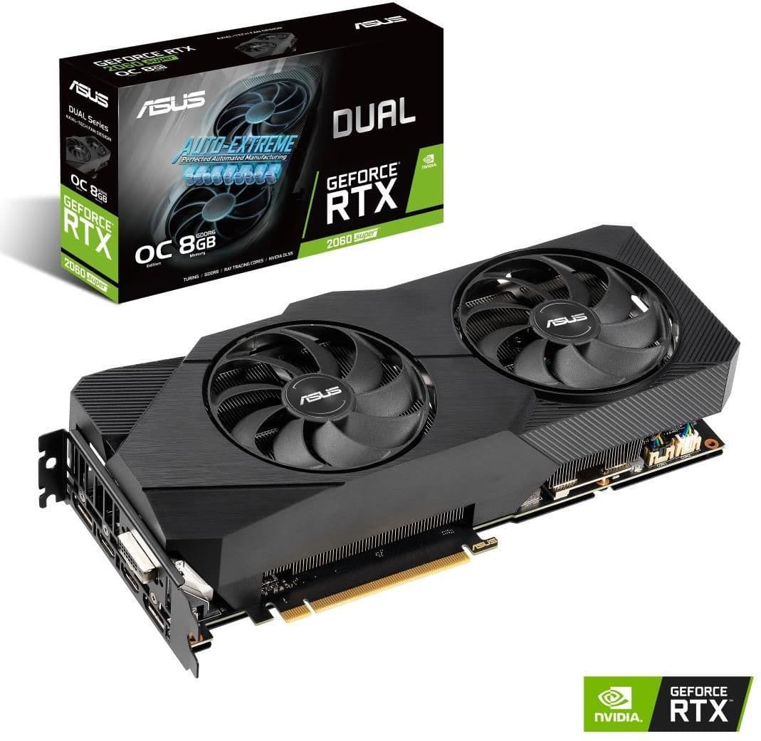 Asus DUAL EVO OC GeForce RTX 2060 SUPER 8GB GDDR6 Black main image