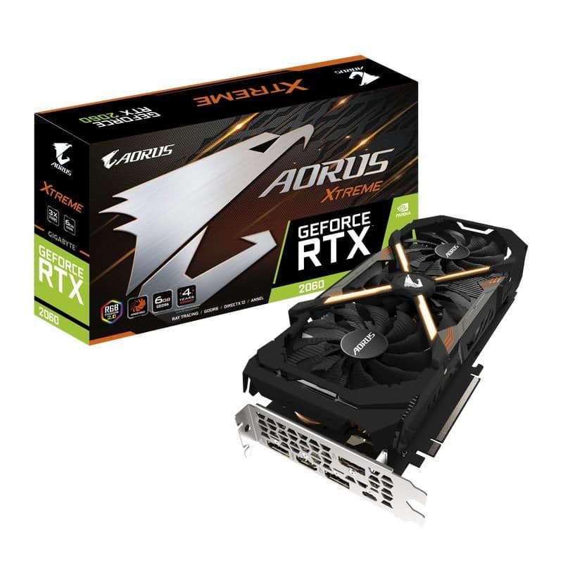 Gigabyte GeForce RTX 2060 AORUS XTREME 6GB GDDR6 Black / Orange image