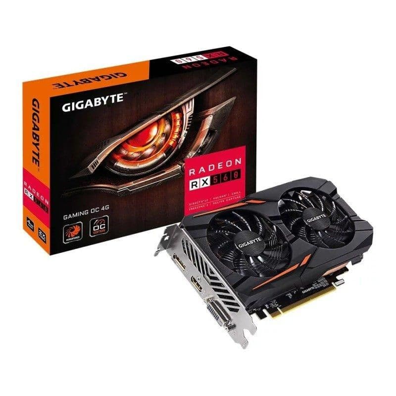 Gigabyte GAMING Radeon RX 560 - 1024 4GB GDDR5 Black / Orange image