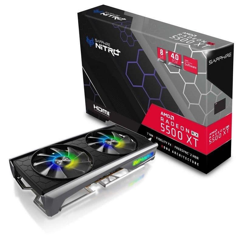 Sapphire NITRO+ SE Radeon RX 5500 XT 8GB GDDR6 Black main image