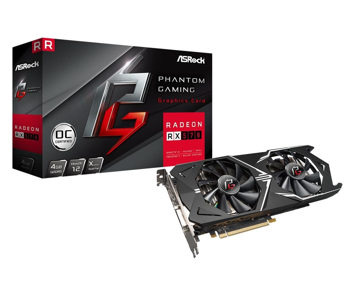 ASRock OC Radeon RX 570 8GB GDDR5 Black / Silver image