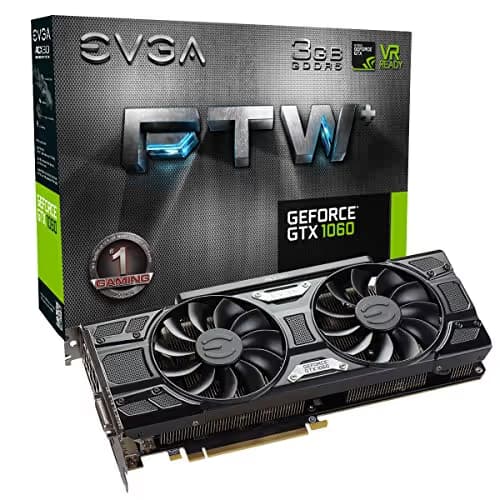 EVGA FTW+ GAMING GeForce GTX 1060 3GB 3GB GDDR5 Black image