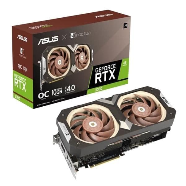 Asus Noctua OC GeForce RTX 3080 10GB LHR 10GB GDDR6X Brown main image