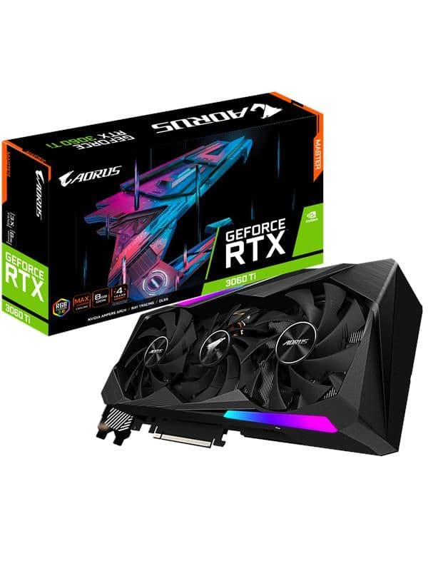 Gigabyte AORUS MASTER GeForce RTX 3060 Ti 8GB GDDR6 Black image