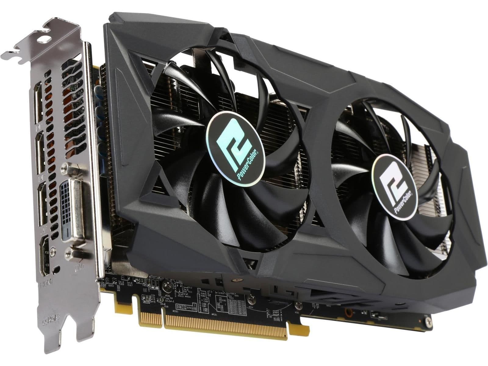 PowerColor Radeon RX 580 AXRX 580 8GBD5-3DHDV2/OC 8GB GDDR5 Black image