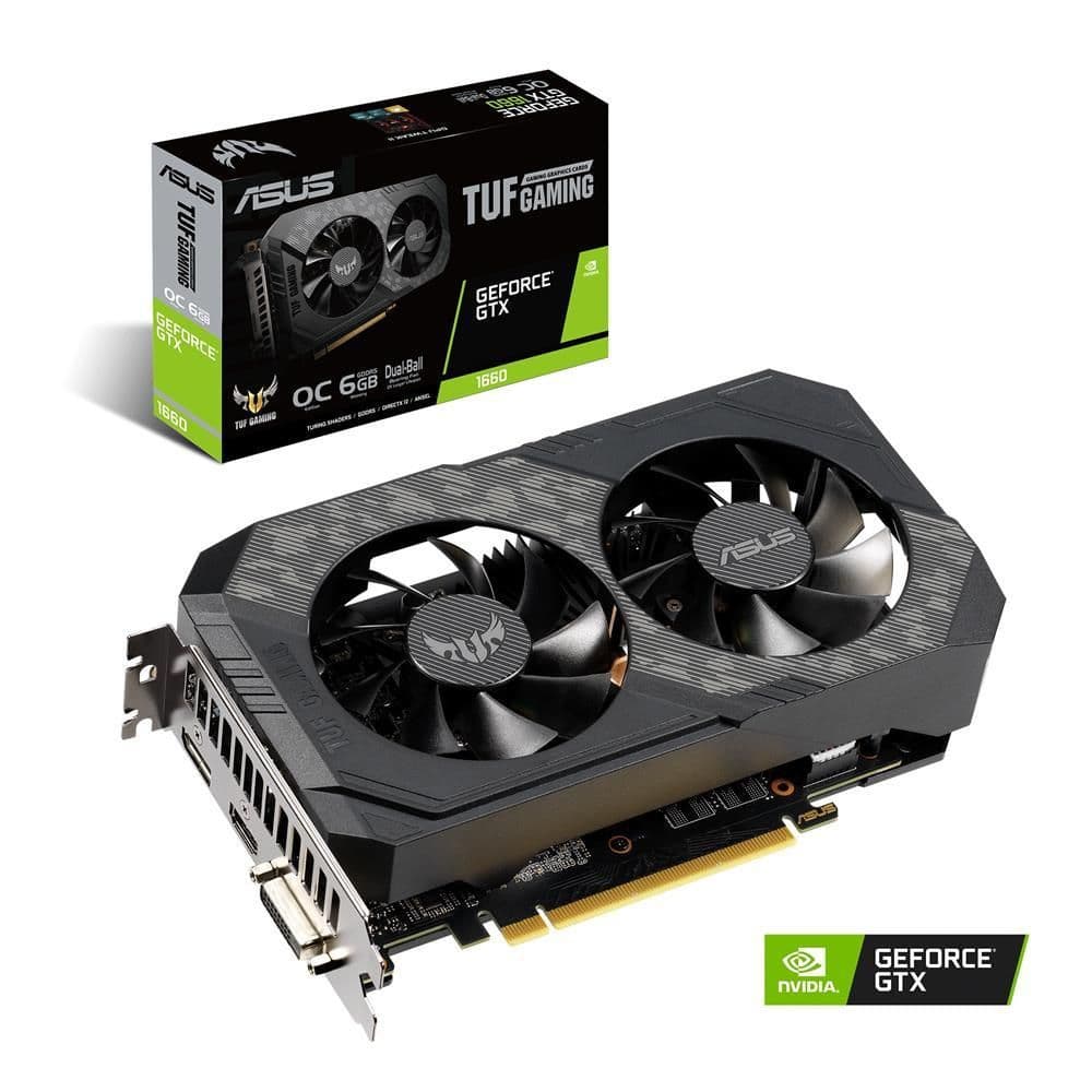 Asus GeForce GTX 1660 TUF OC 6GB GDDR5 Black / Gray image