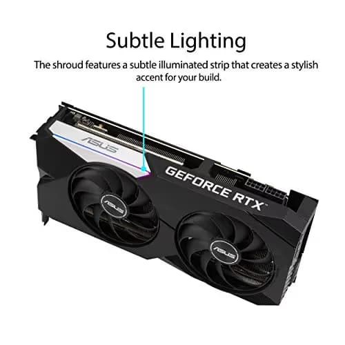 Asus DUAL V2 GeForce RTX 3070 LHR 8GB GDDR6 Black / Silver image