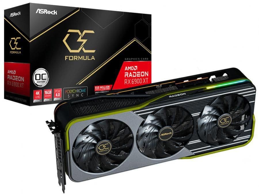 ASRock OC Formula Radeon RX 6900 XT 16GB GDDR6 Silver / Black image