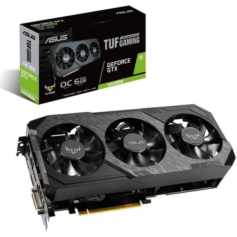 Asus GeForce GTX 1660 TUF GAMING OC 6GB GDDR5 Black image