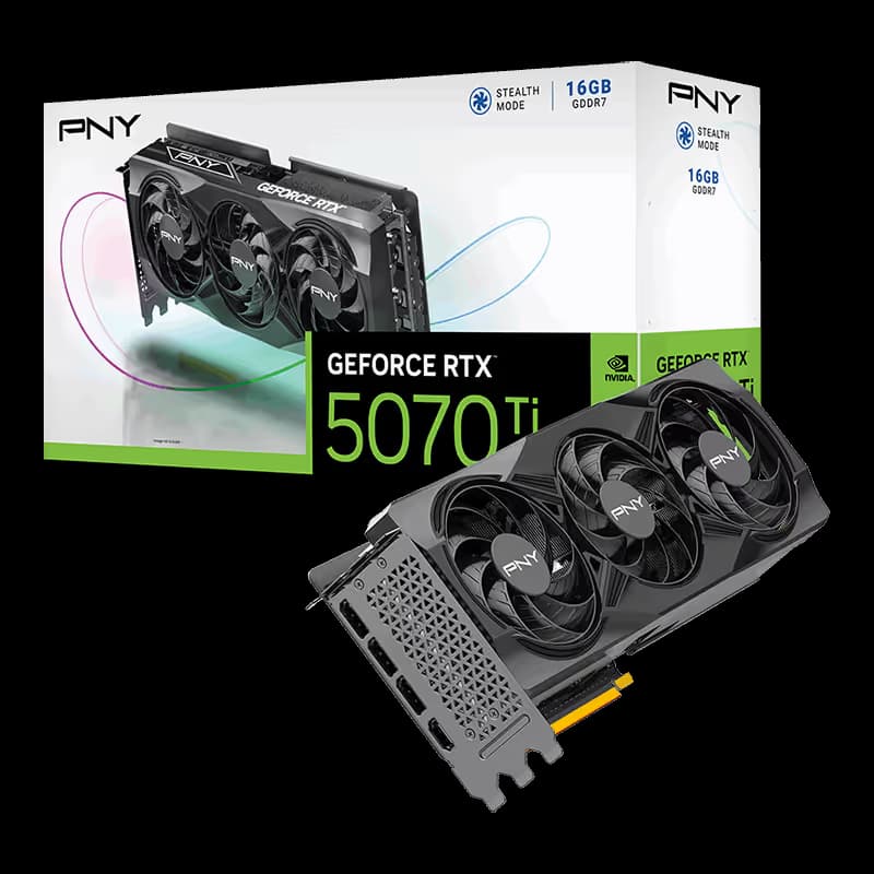 PNY GeForce RTX 5070 Ti 16GB GDDR7 Triple Fan image