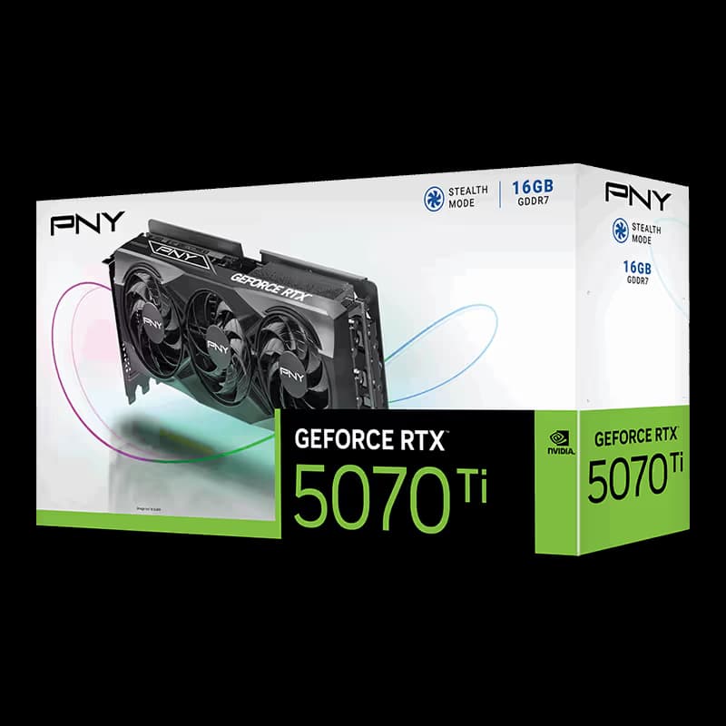 PNY GeForce RTX 5070 Ti 16GB GDDR7 Triple Fan image