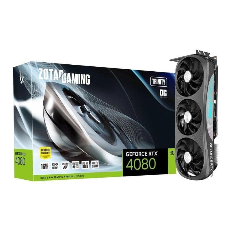 Zotac GAMING Trinity OC GeForce RTX 4080 16GB GDDR6X Black image
