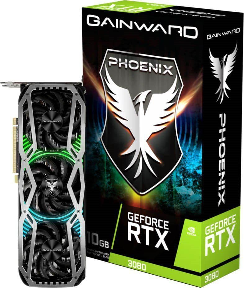 Gainward Phoenix GeForce RTX 3080 10GB GDDR6X Silver / Black image