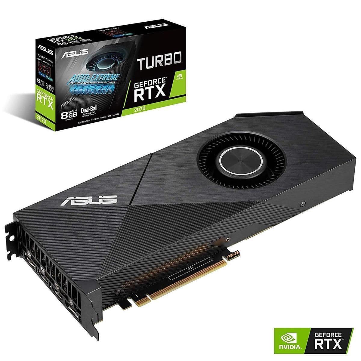 Asus Turbo EVO GeForce RTX 2070 SUPER 8GB GDDR6 Black image