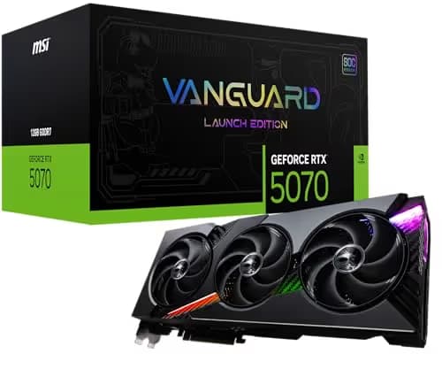 MSI GeForce RTX 5070 12G VANGUARD SOC LAUNCH EDITION 12GB GDDR7 image