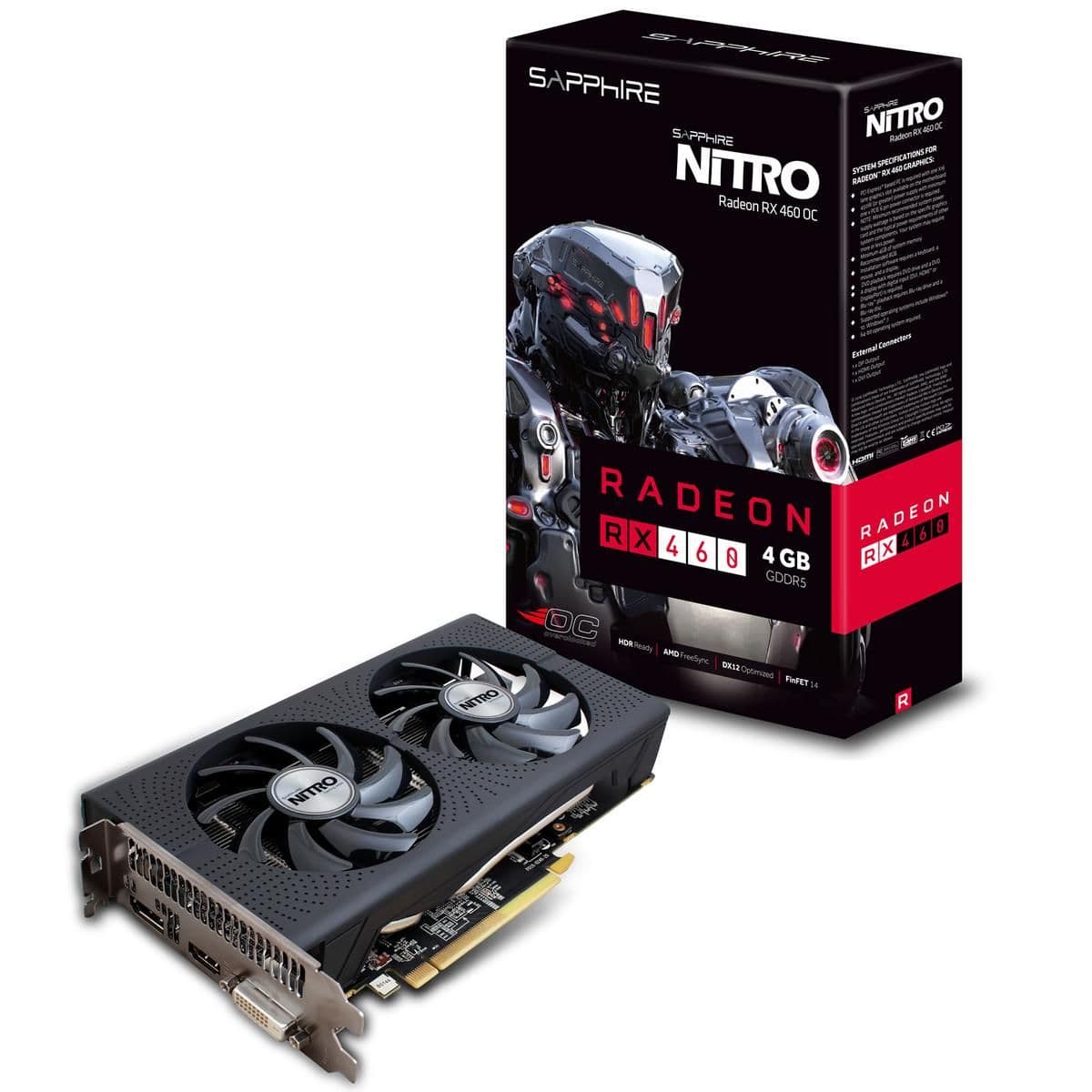 Sapphire Radeon RX 460 NITRO 4GB GDDR5 Black image