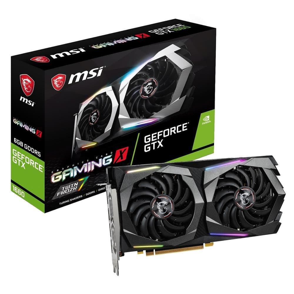 MSI GAMING X GeForce GTX 1660 6GB GDDR5 Black image