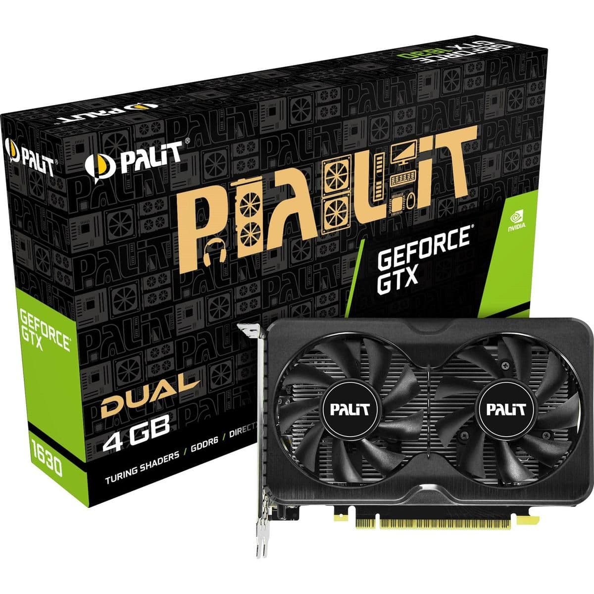 Palit Dual GeForce GTX 1630 4GB GDDR6 Black main image