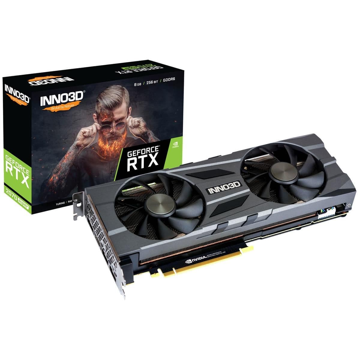 Inno3D Twin X2 OC GeForce RTX 2070 SUPER 8GB GDDR6 Black image