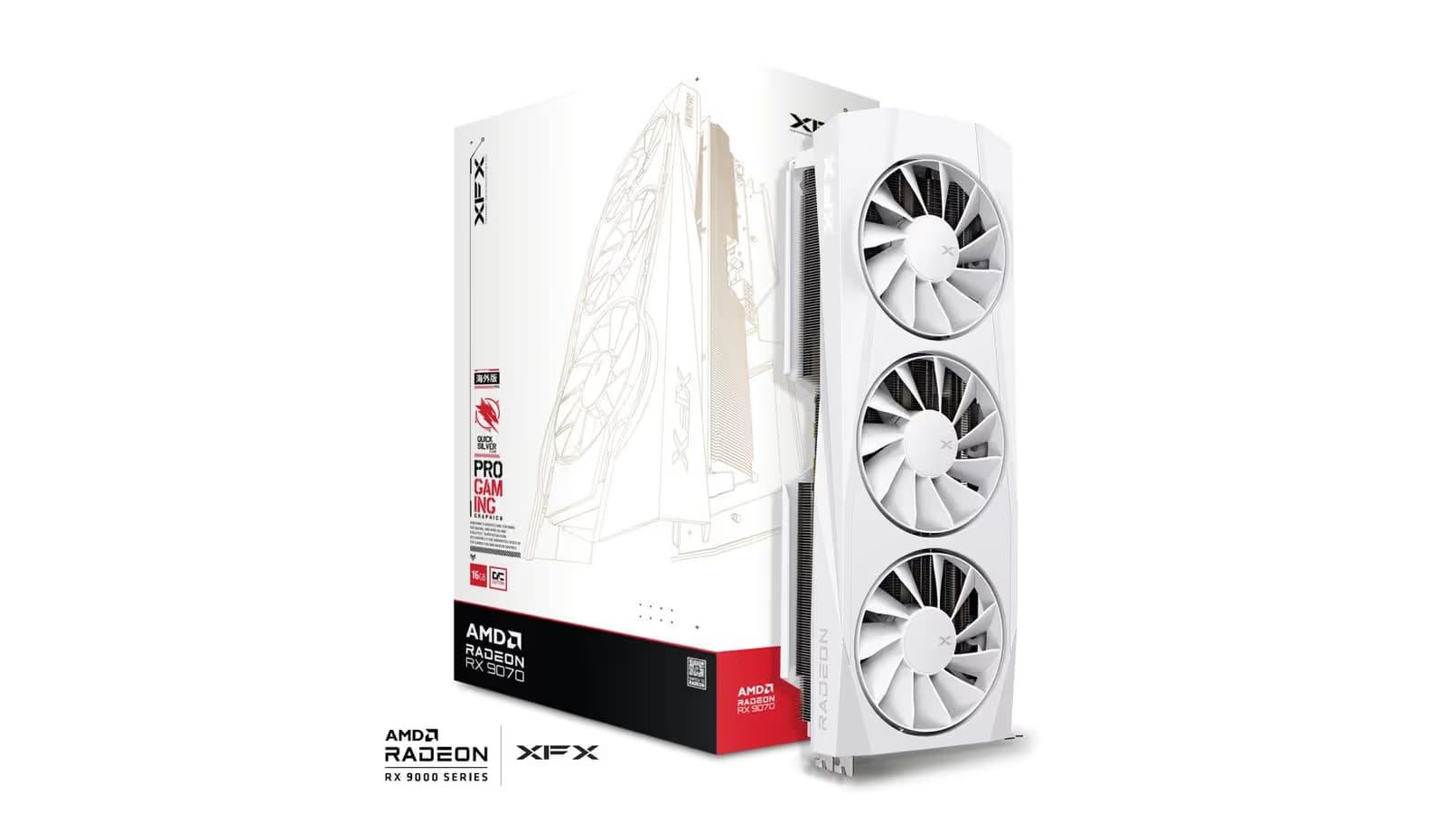 XFX QuickSilver AMD Radeon RX 9070 OC White Gaming Edition main image