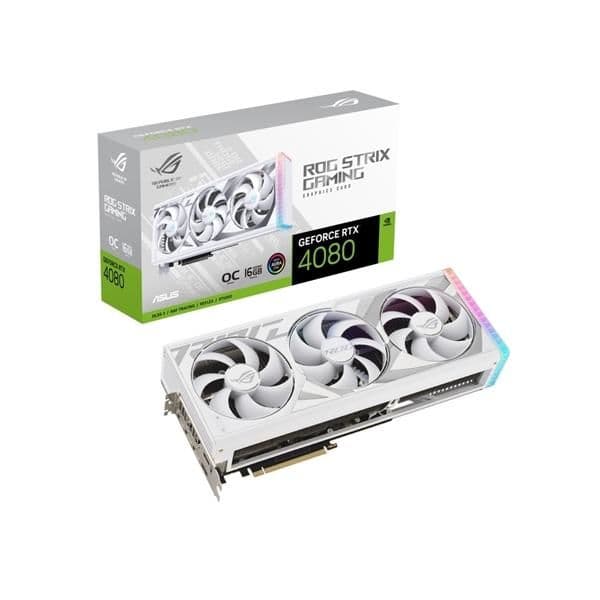 Asus ROG STRIX GAMING OC GeForce RTX 4080 16GB GDDR6X White main image