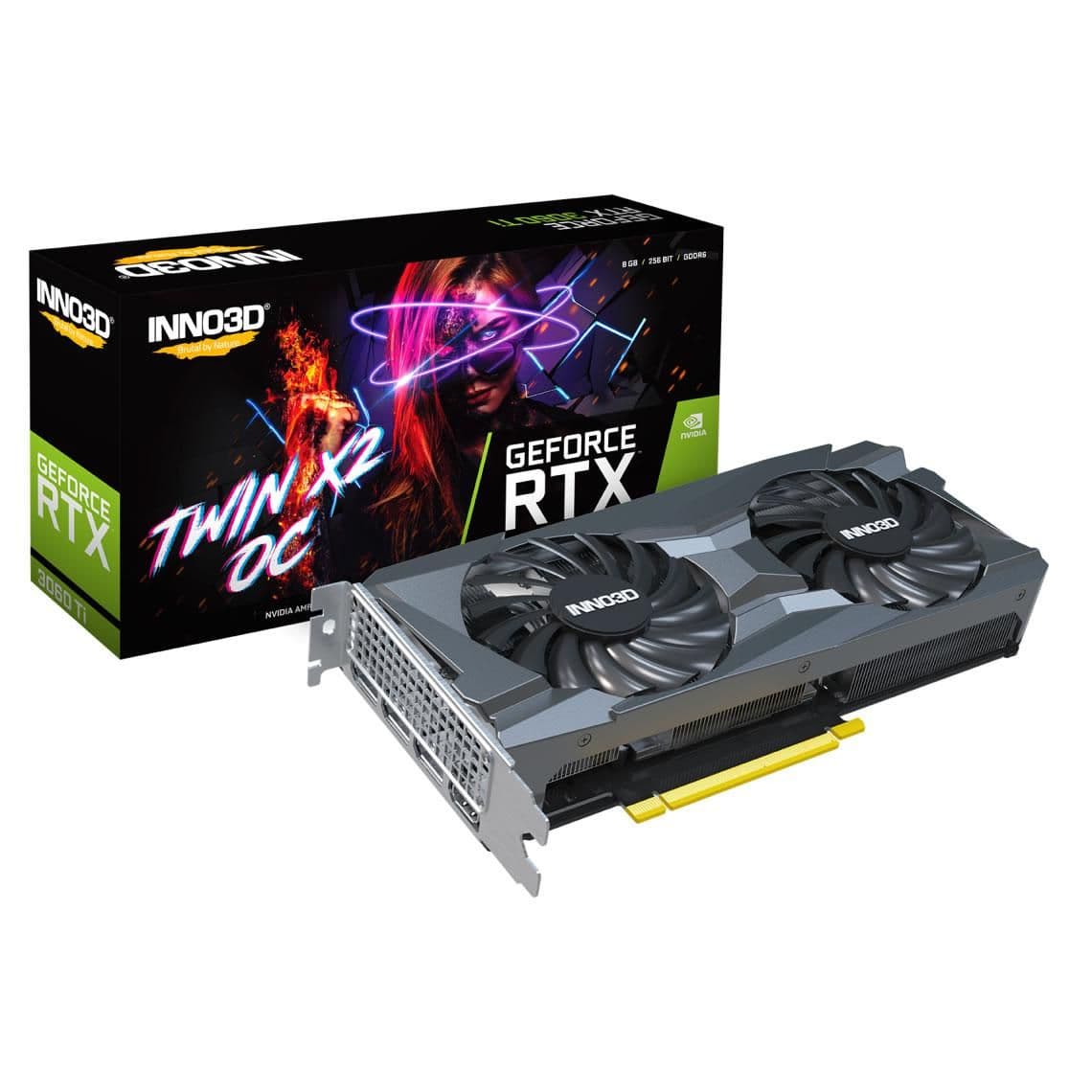 Inno3D Twin X2 OC GeForce RTX 3060 Ti 8GB GDDR6 Black image