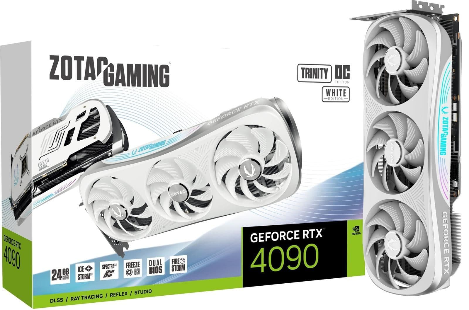 Zotac GeForce RTX 4090 GAMING Trinity OC 24GB GDDR6X White main image