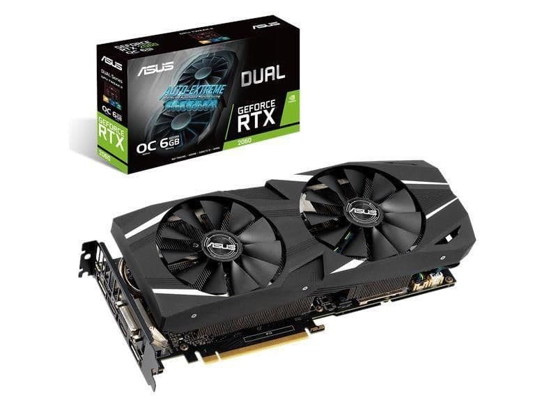Asus DUAL OC GeForce RTX 2060 6GB GDDR6 Black / Silver main image