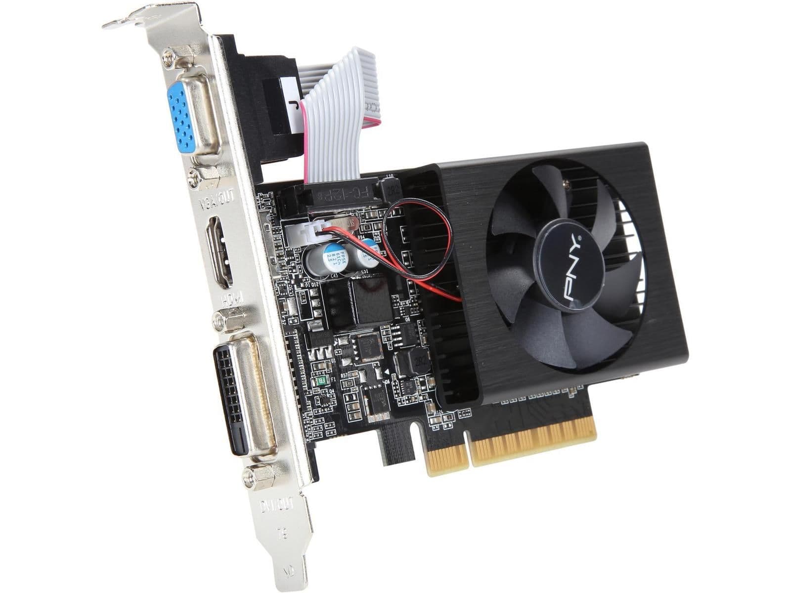 PNY VCGGT7301D3LXPB-BB GeForce GT 730 1 GB PCIe x8 image