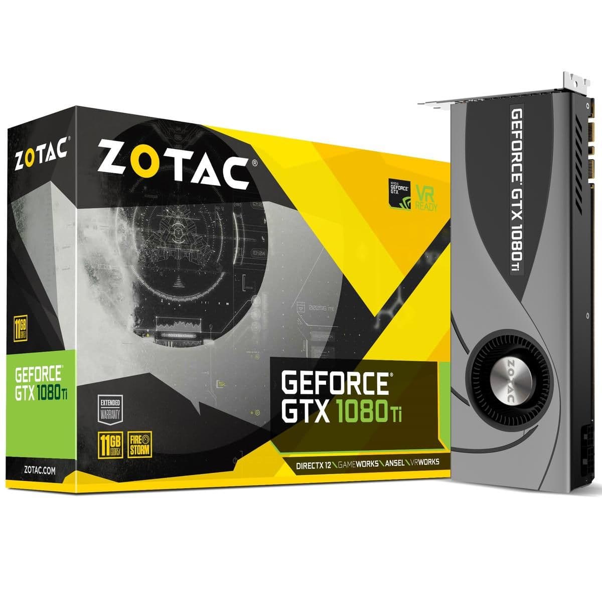 Zotac GeForce GTX 1080 Ti Blower 11GB GDDR5X Black image