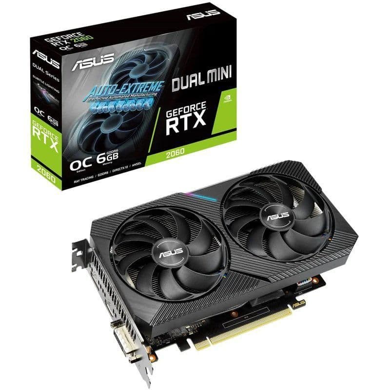 Asus DUAL MINI OC GeForce RTX 2060 6GB GDDR6 Black image