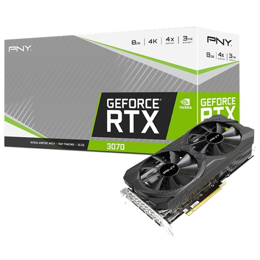 PNY UPRISING GeForce RTX 3070 8GB GDDR6 Black main image