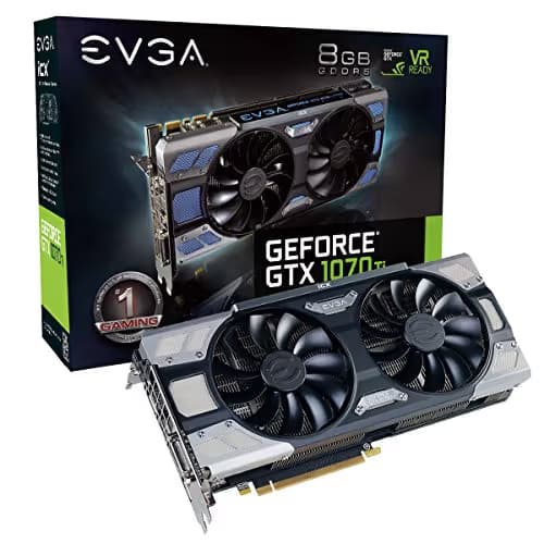 EVGA GeForce GTX 1070 Ti FTW2 GAMING iCX 8GB GDDR5 Black / Silver main image