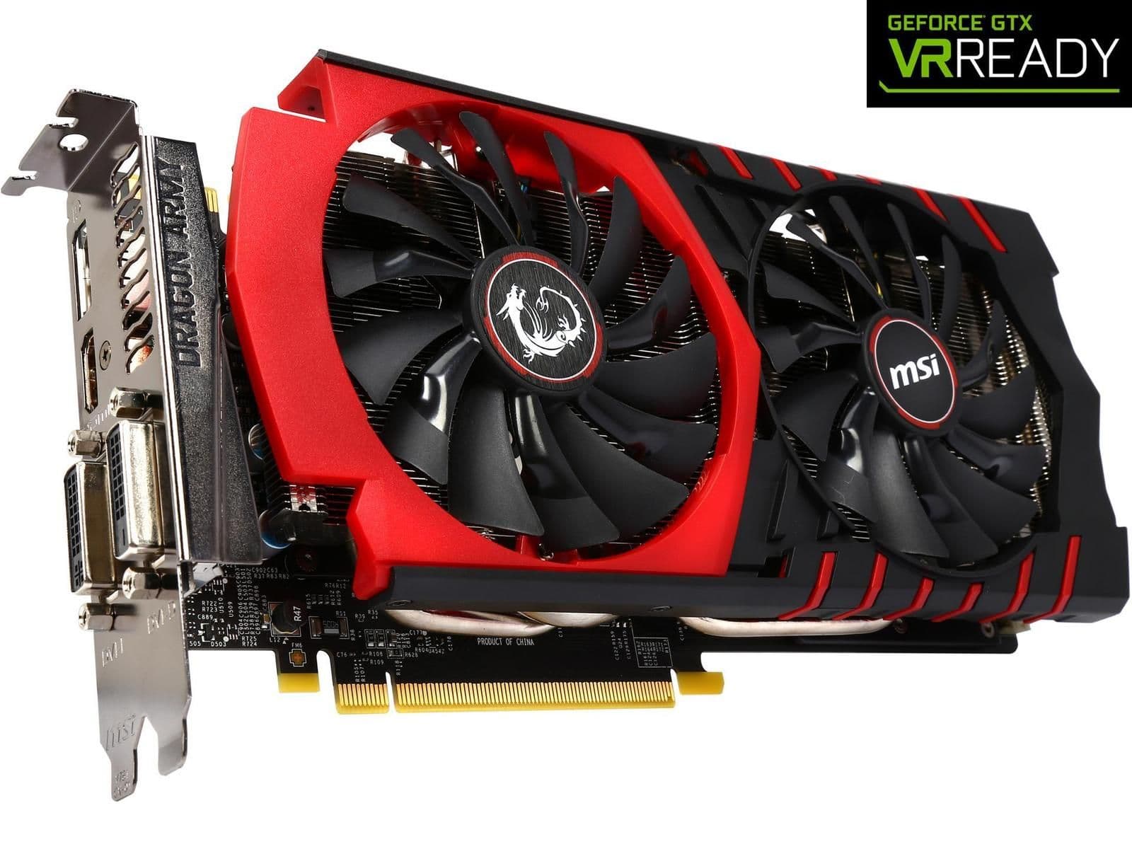 MSI GeForce GTX 970 GAMING LE 4GB GDDR5 Black / Red main image