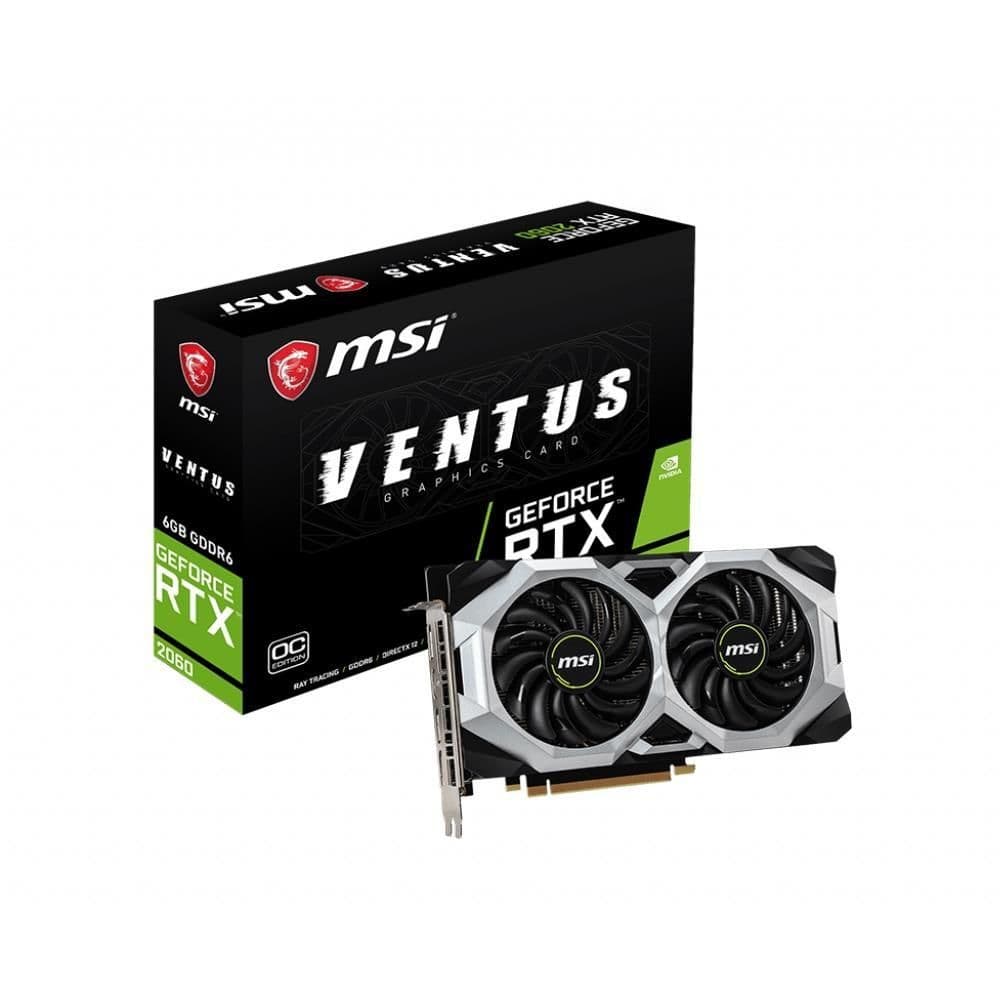 MSI GeForce RTX 2060 VENTUS 6GB GDDR6 Black / Silver image