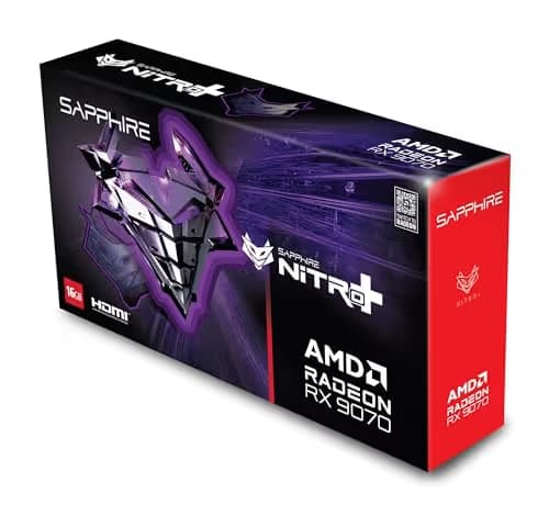 SAPPHIRE NITRO+ AMD Radeon RX 9070 OC 16GB GDDR6 image