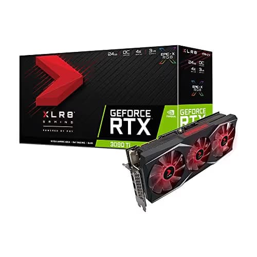 PNY XLR8 Gaming UPRISING EPIC-X RGB OC GeForce RTX 3090 Ti 24GB GDDR6X Black / Silver main image
