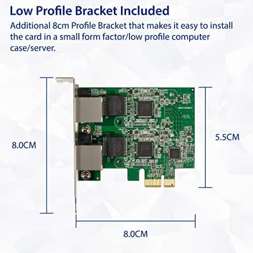 Syba SD-PEX24066 2 x 2.5 Gb/s Ethernet PCIe x1 image