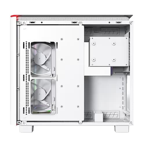 Montech KING 95 PRO ATX Mid Tower White Tempered Glass Side Panel, Front USB Type-C & Type-A (USB 3.2 Gen 2 & Gen 1) image