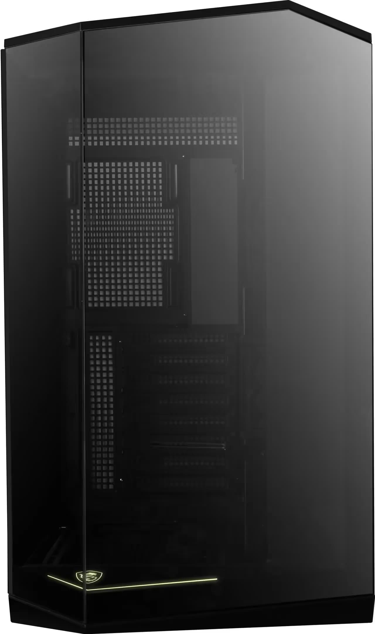 MSI MAG PANO 100L PZ ATX Mid Tower Black Tempered Glass Side Panel image