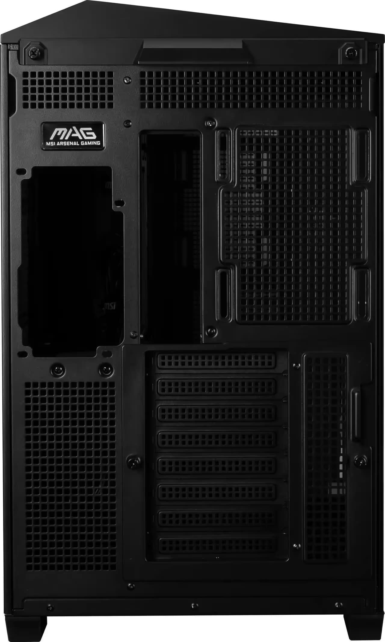 MSI MAG PANO 100L PZ ATX Mid Tower Black Tempered Glass Side Panel image