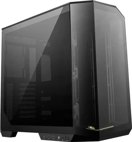 MSI MAG PANO 100L PZ ATX Mid Tower Black Tempered Glass Side Panel main image