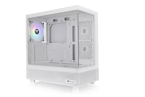 Thermaltake View 270 ATX Mid Tower White Tempered Glass Side Panel, SNOW  image