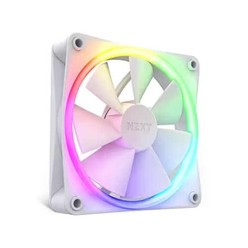 NZXT F120 RGB 120mm White RGB PWM 78.86 CFM 3-Pack image