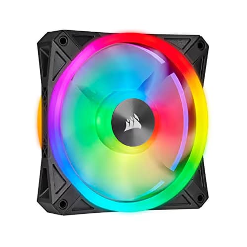 Corsair iCUE QL120 120mm RGB PWM 41.8 CFM Black 1-Pack main image