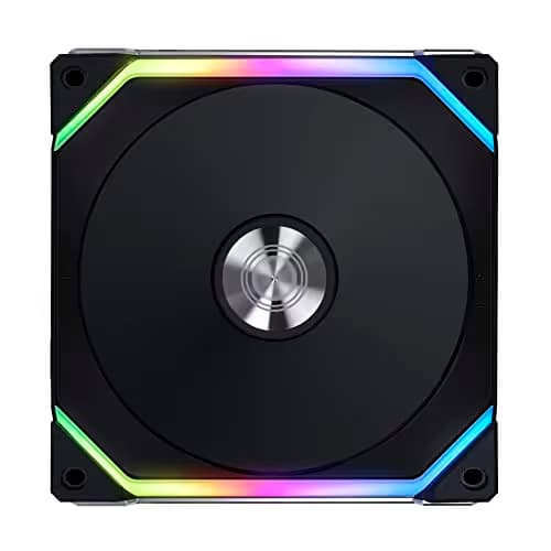 Lian Li UNI FAN SL V2 140mm Black / Silver Addressable RGB PWM 77.6 CFM 1-Pack image