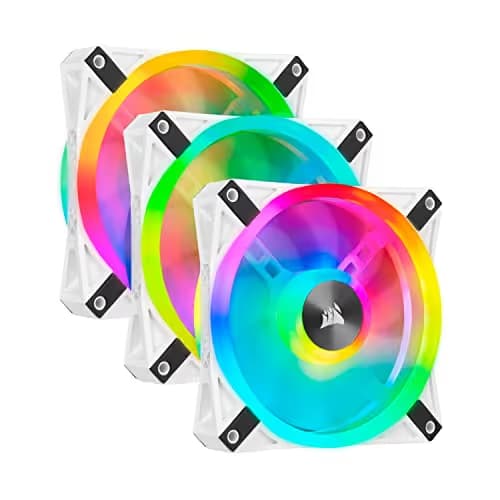 Corsair iCUE QL120 120mm White / Black RGB PWM 3-Pack image