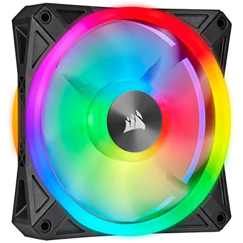 Corsair iCUE QL140 140mm Black PWM RGB 50.2 CFM 2-Pack main image